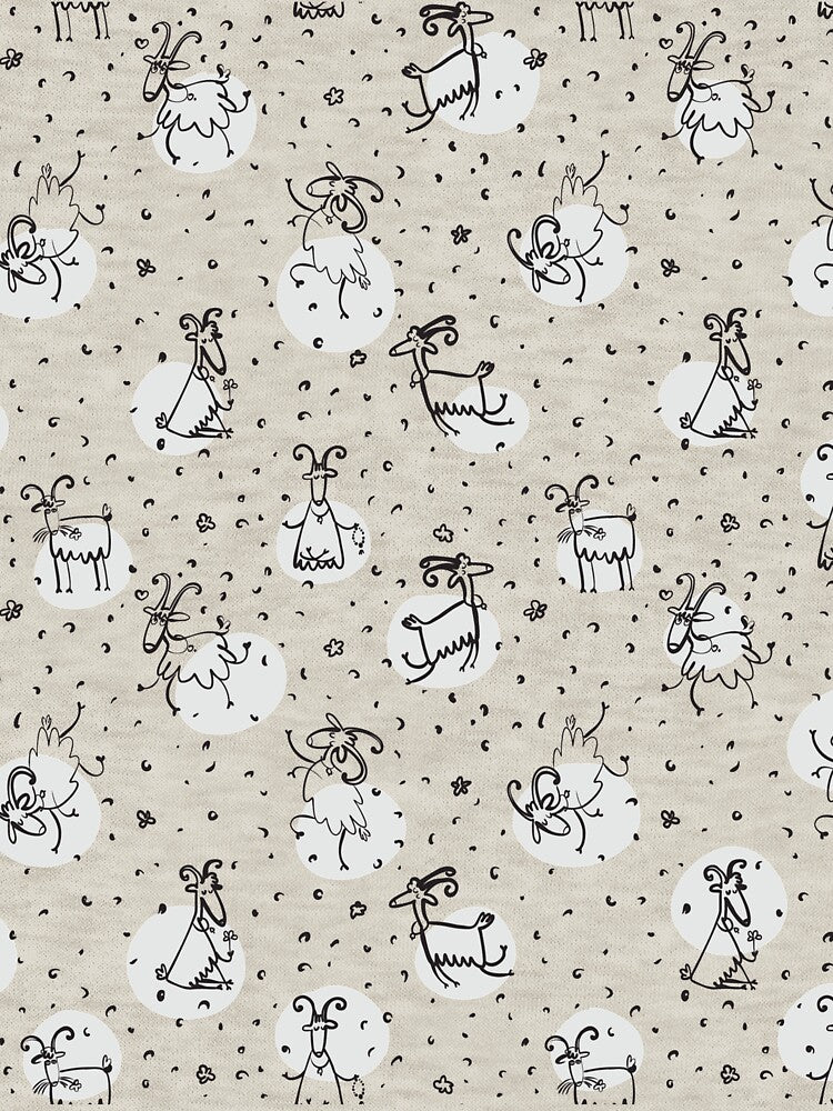 Happy Goat Pattern - Valentine's Day, Christmas And Birthday Gift Ideas For Goats Lovers by ASClothDesign