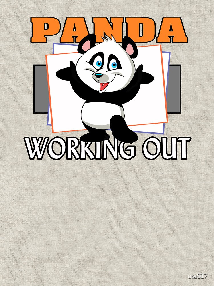 Funny Panda Working Out Proud by uta917