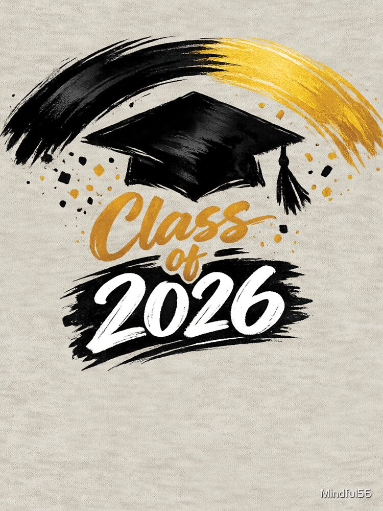 Bold Graduation Pride: Class of 2026 Design by Mindful56