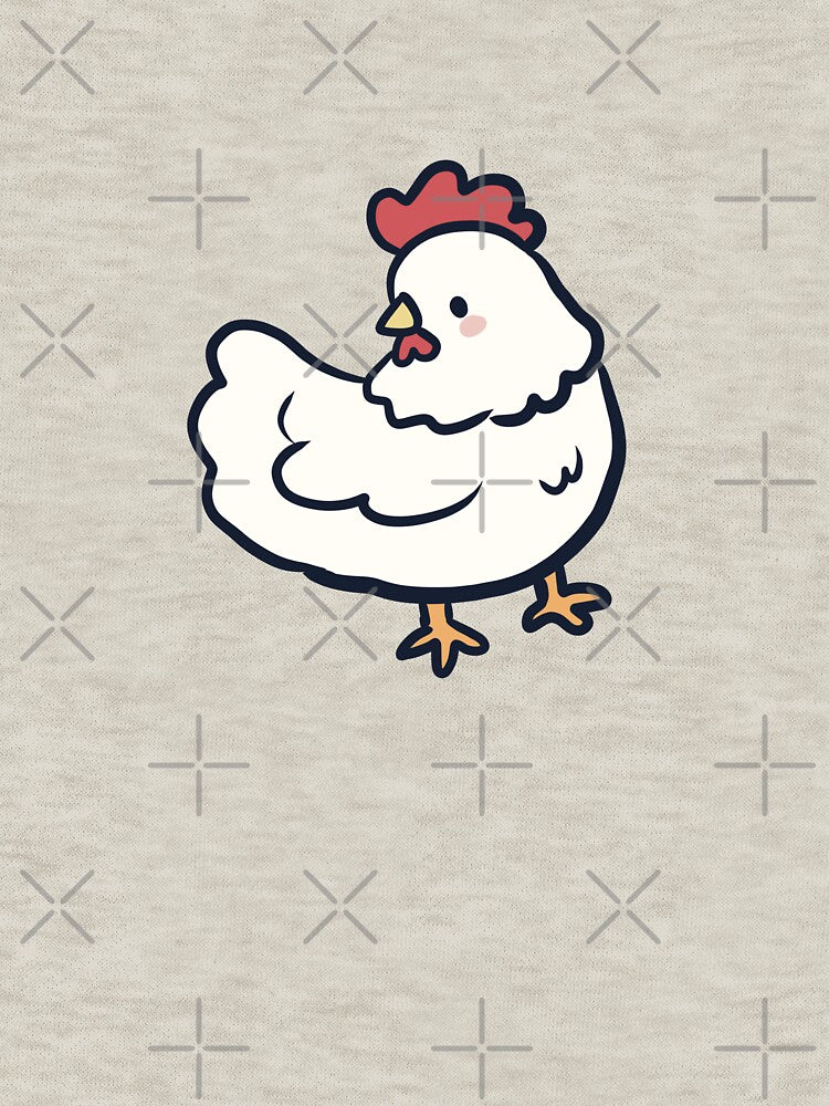 White Chicken drawing by Artofmayara
