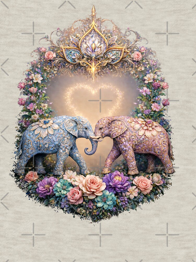 Spiritual Elephant Mandala Art and Love by V-ForAll