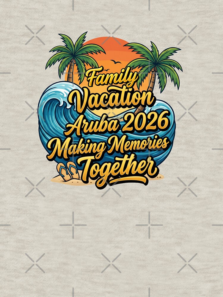 aruba family vacation 2026 beach memories design by ArtDesignTp
