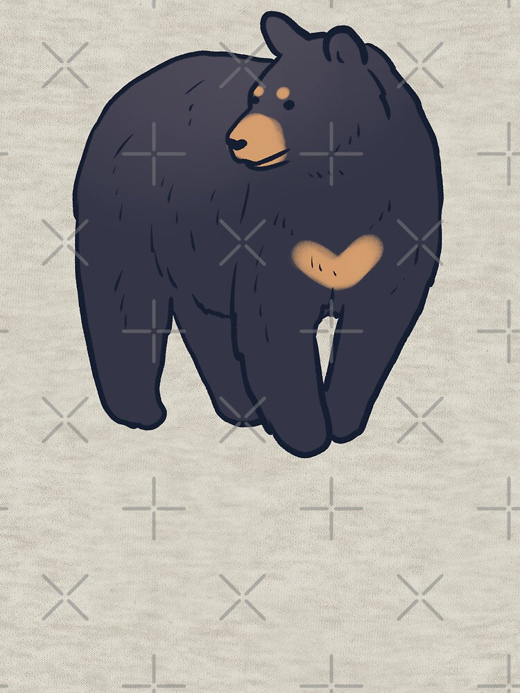 Cute black bear by Mayarart