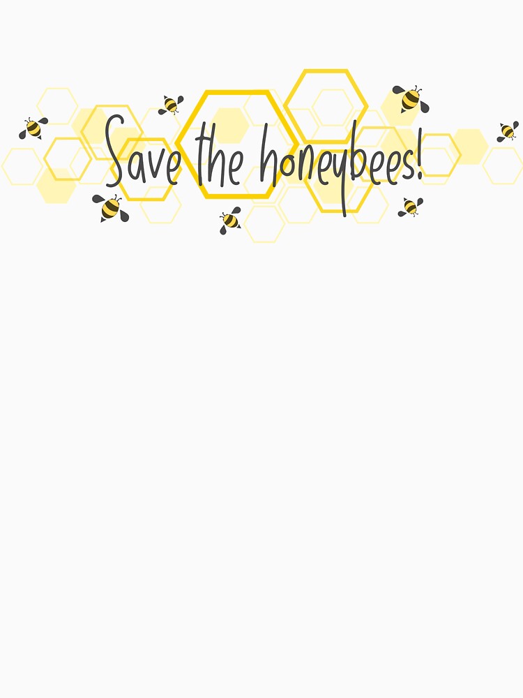 "Save the honeybees!" design for lighter colors by RKA-Products