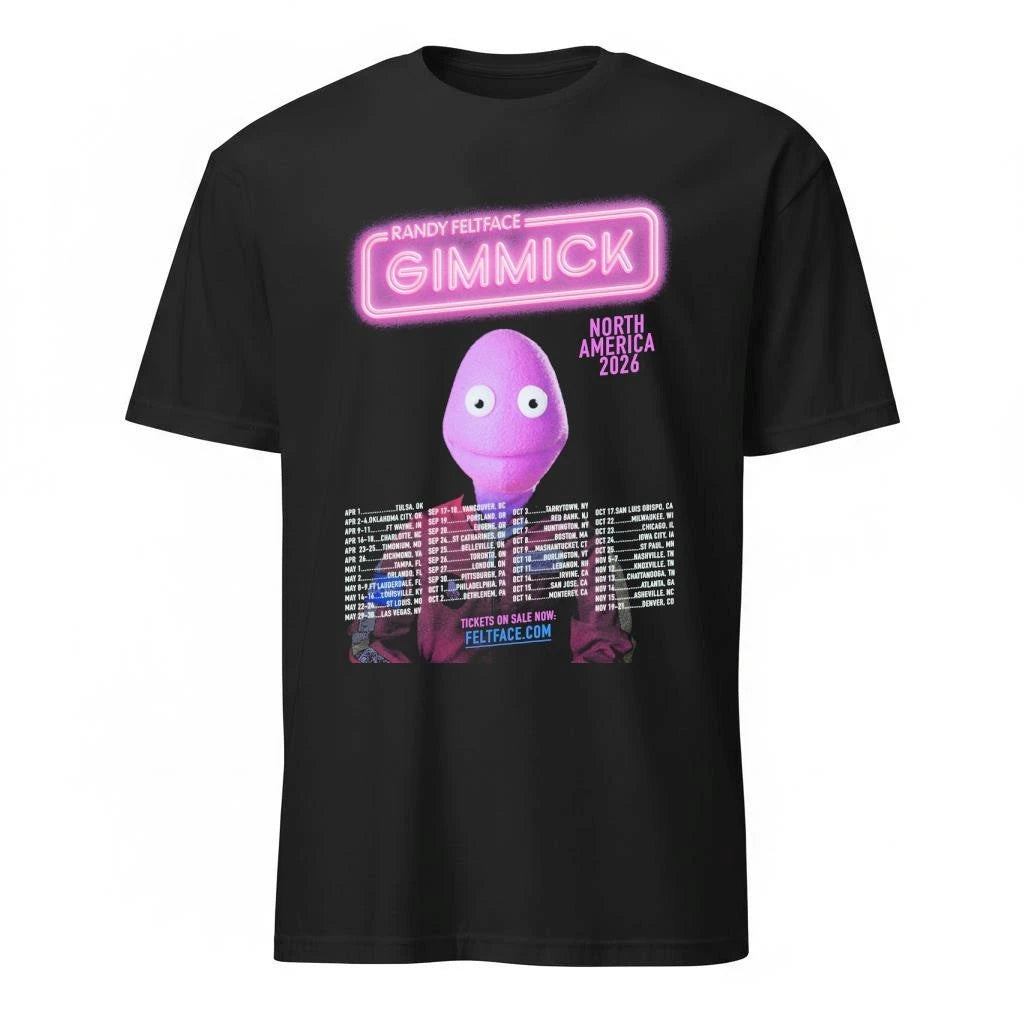 Randy Feltface Gimmick North America 2026 Schedule Tour Dates Shirt
