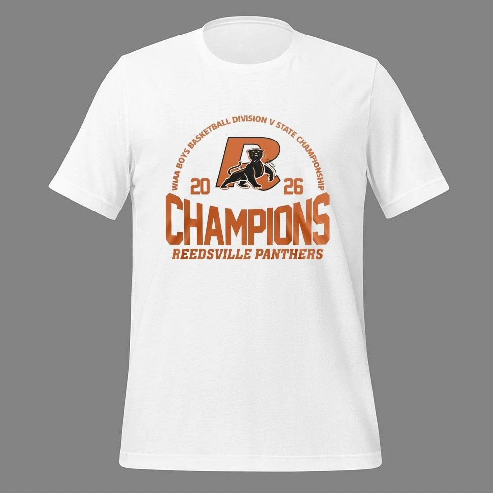 Reedsville Panthers WIAA Boys Basketball Division V State Champions Shirt