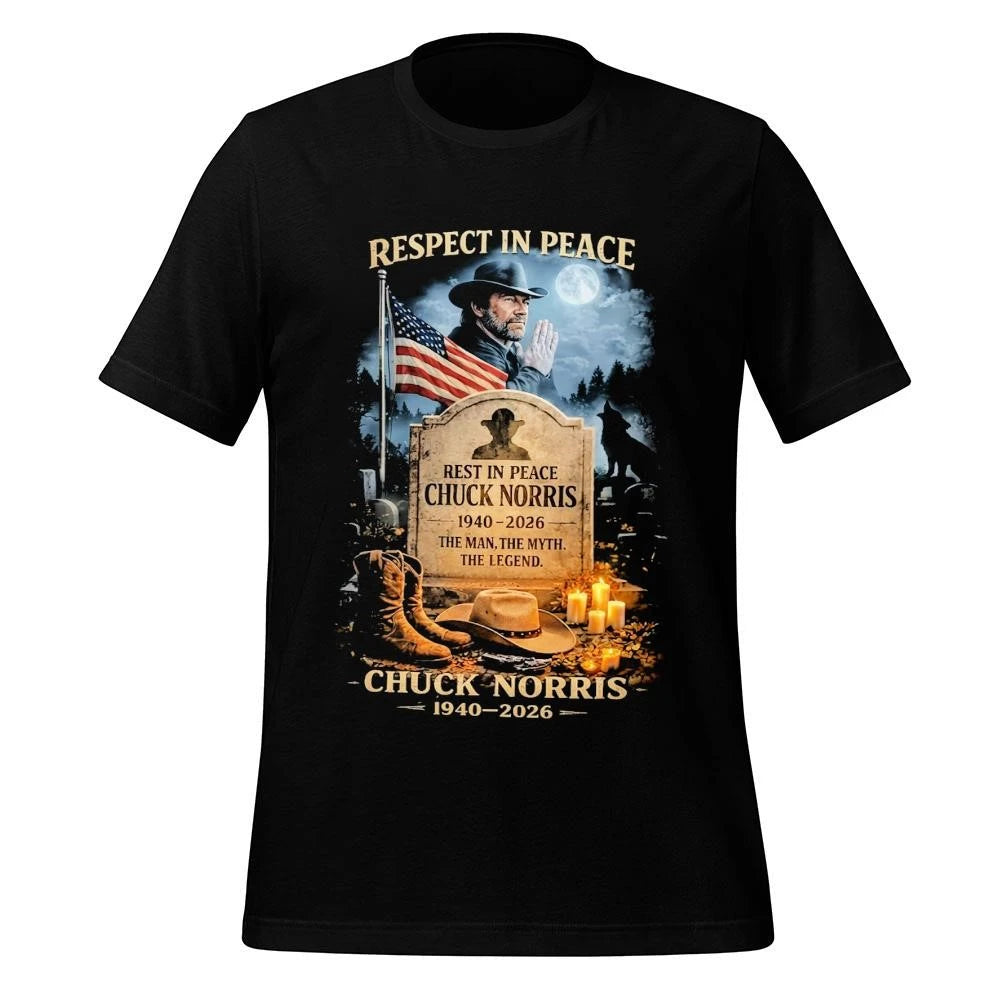 Respect In Peace Chuck Norris The Man The Myth The Legend Shirt