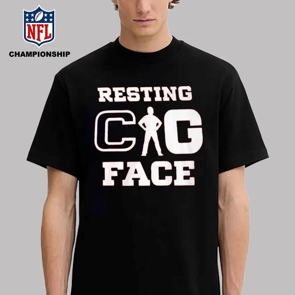 Resting Cig Face Peach Bowl Shirt
