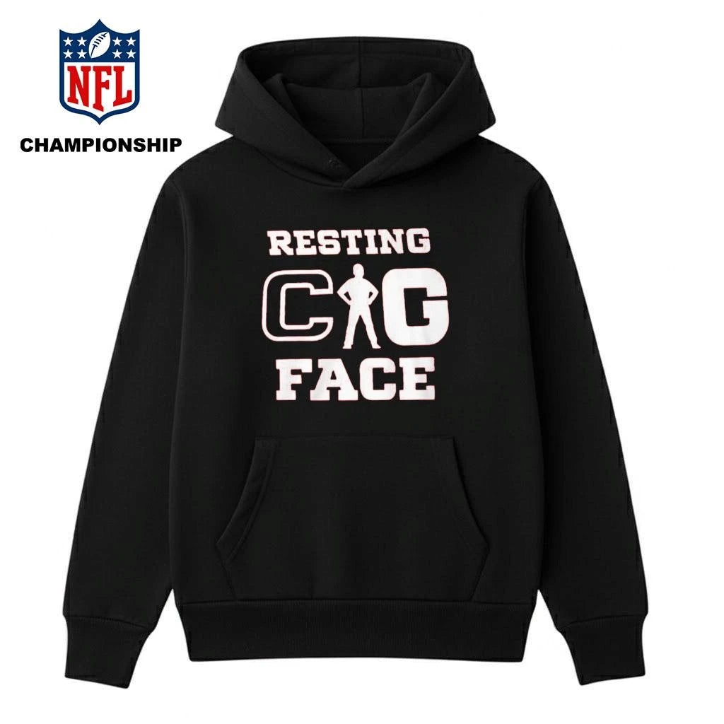 Resting Cig Face Peach Bowl Shirt