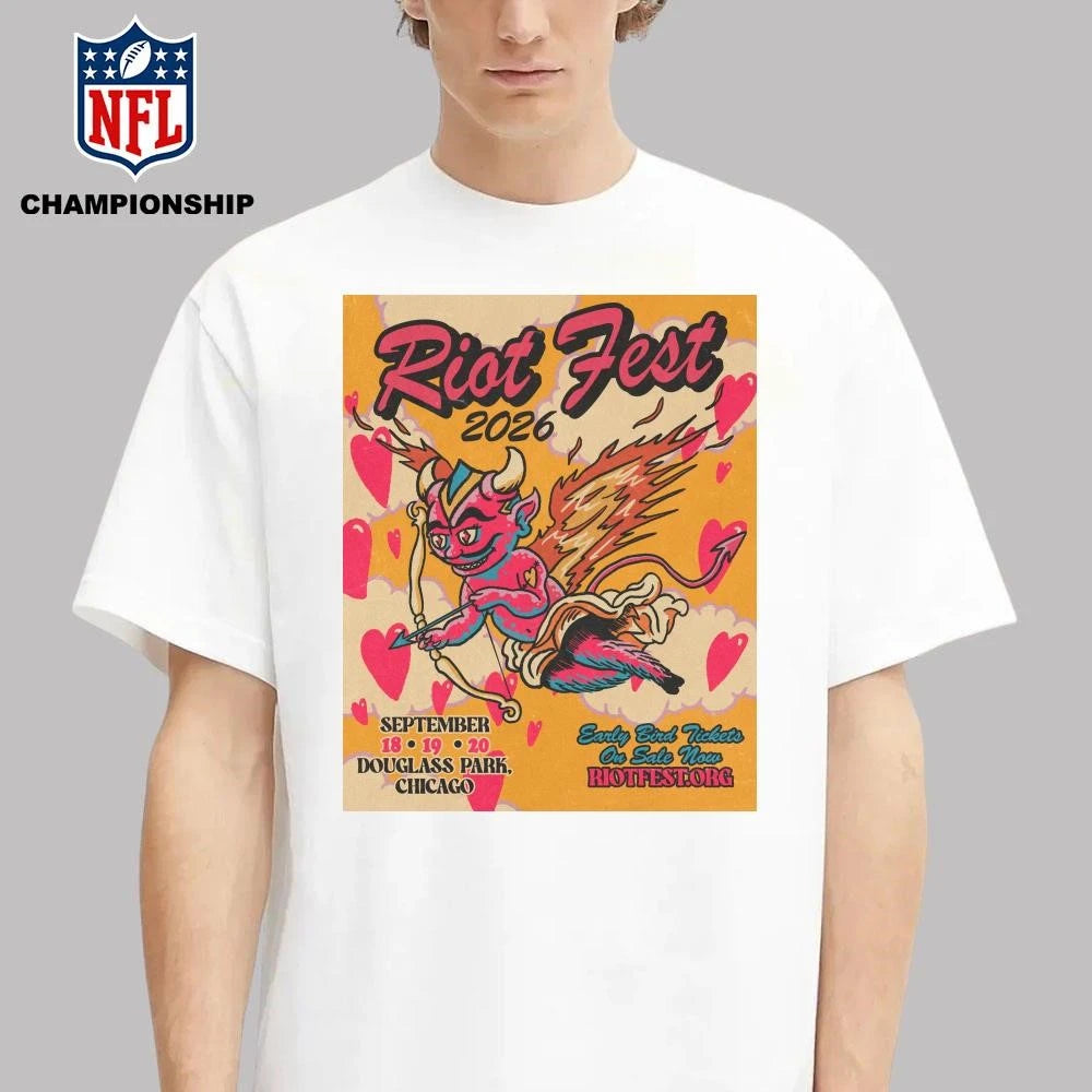Riot Fest Douglass Park Chicago Sept 18-20 2026 Poster Shirt