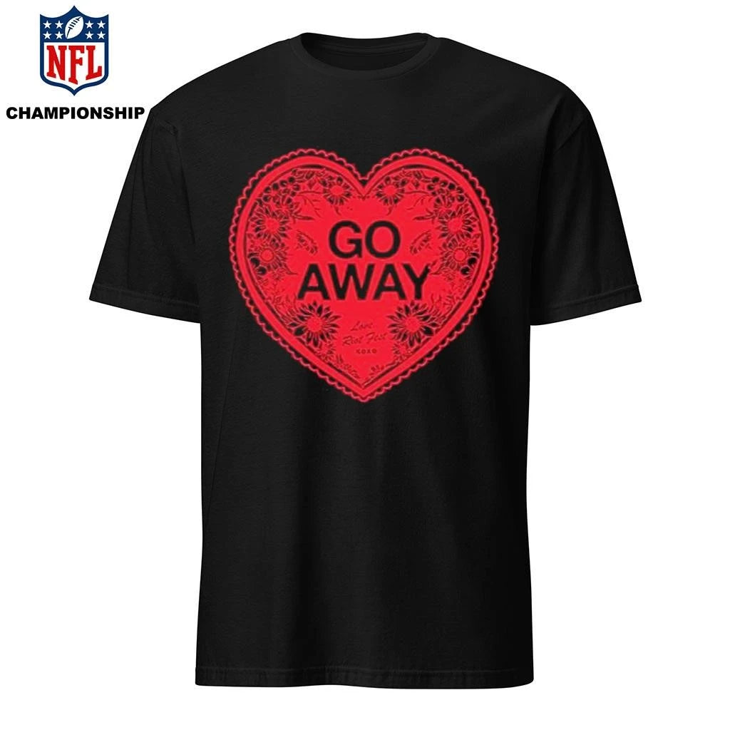 Riot Fest GO AWAY HEART Valentine 2026 Shirt