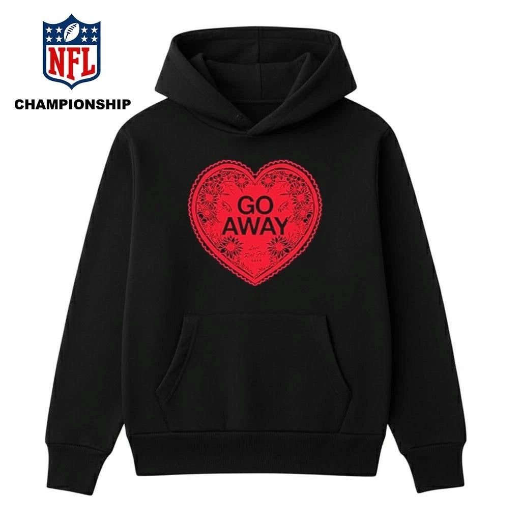 Riot Fest GO AWAY HEART Valentine 2026 Shirt