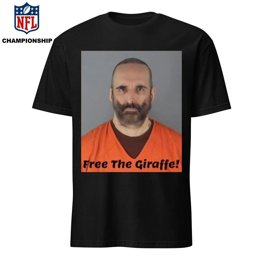 Robby Roadsteamer Free The Giraffe Mugshot Shirt