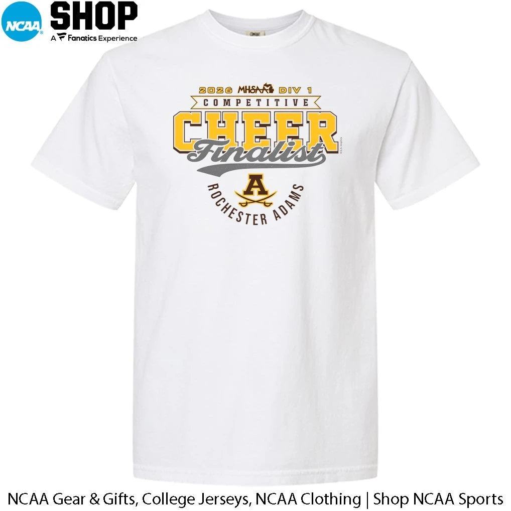 Rochester Adams Highlanders 2026 MHSAA DIV 1 Competitive Cheer Finalist T-Shirt