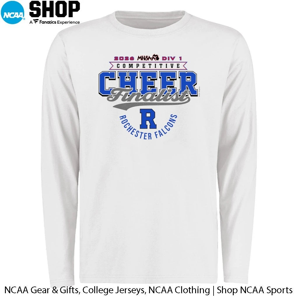 Rochester Falcons 2026 MHSAA DIV 1 Competitive Cheer Finalist T-Shirt