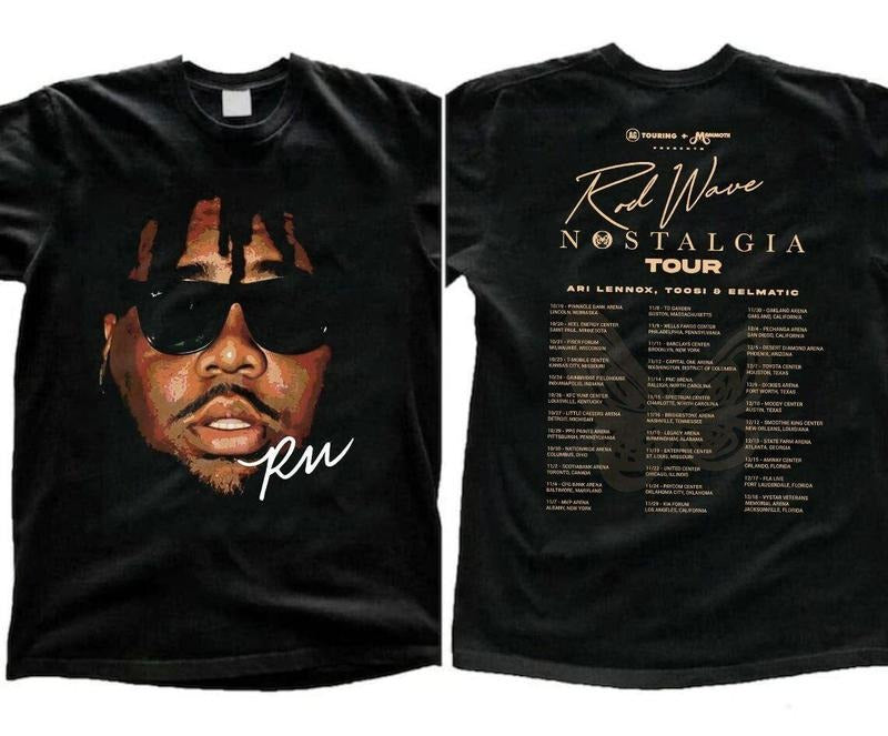rod wave signature graphic nostalgia tour rap music black t-shirt gift fans Hoodie, Sweatshirt | HypeDripTees.com