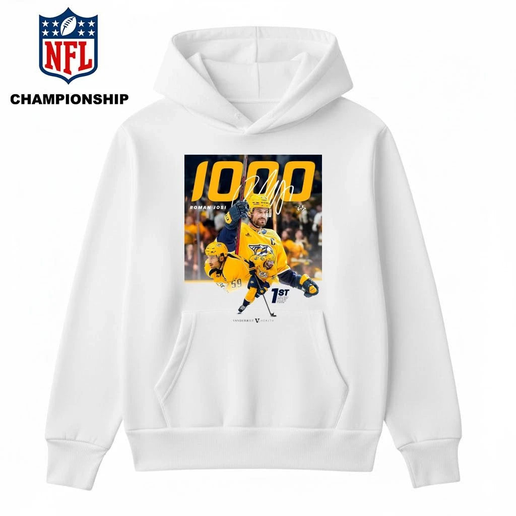 Roman Josi Becomes The First Player In Nashville Predators History To Play His First 1000 NHL Games With The Franchise Shirt