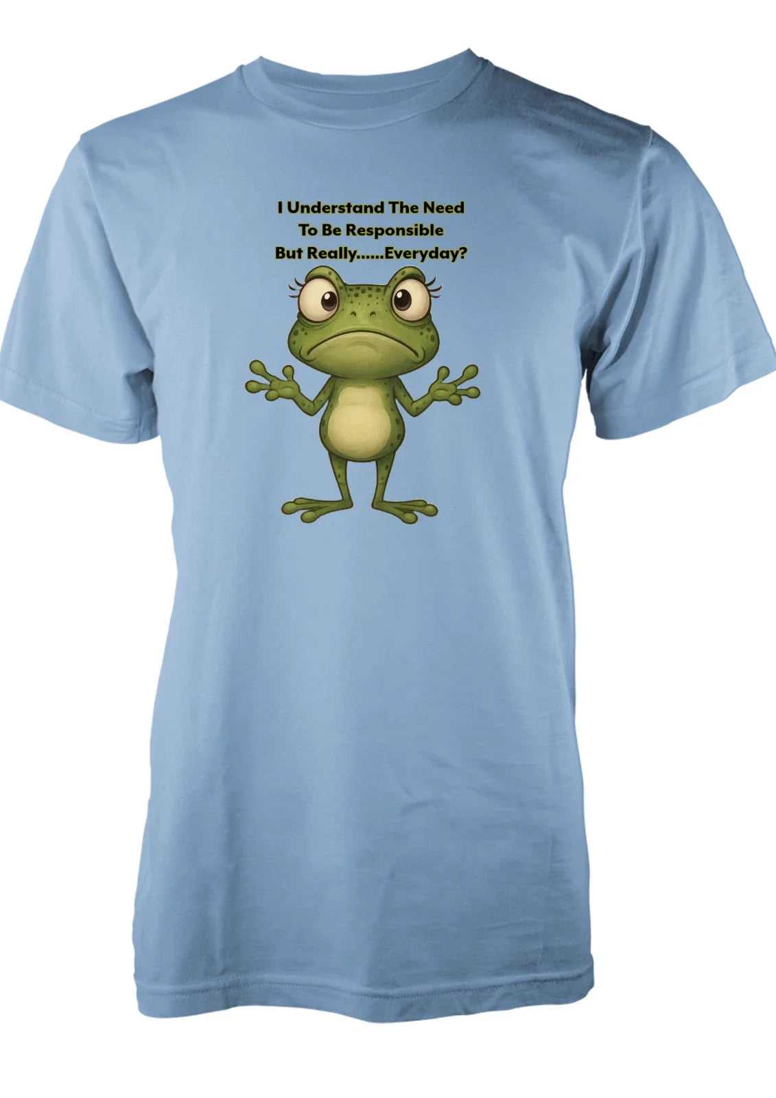 BNWT  Frog Adult T-Shirt with Free Personalisation - Responsible Really Birthday