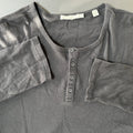 Vince Henley Long Sleeve Shirt Men’s XL Black Designer Minimalist Luxury Preppy