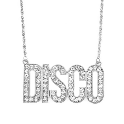 70s Disco Necklace Chain Costume Hiphop Rapper Jewelry Outfit for Men