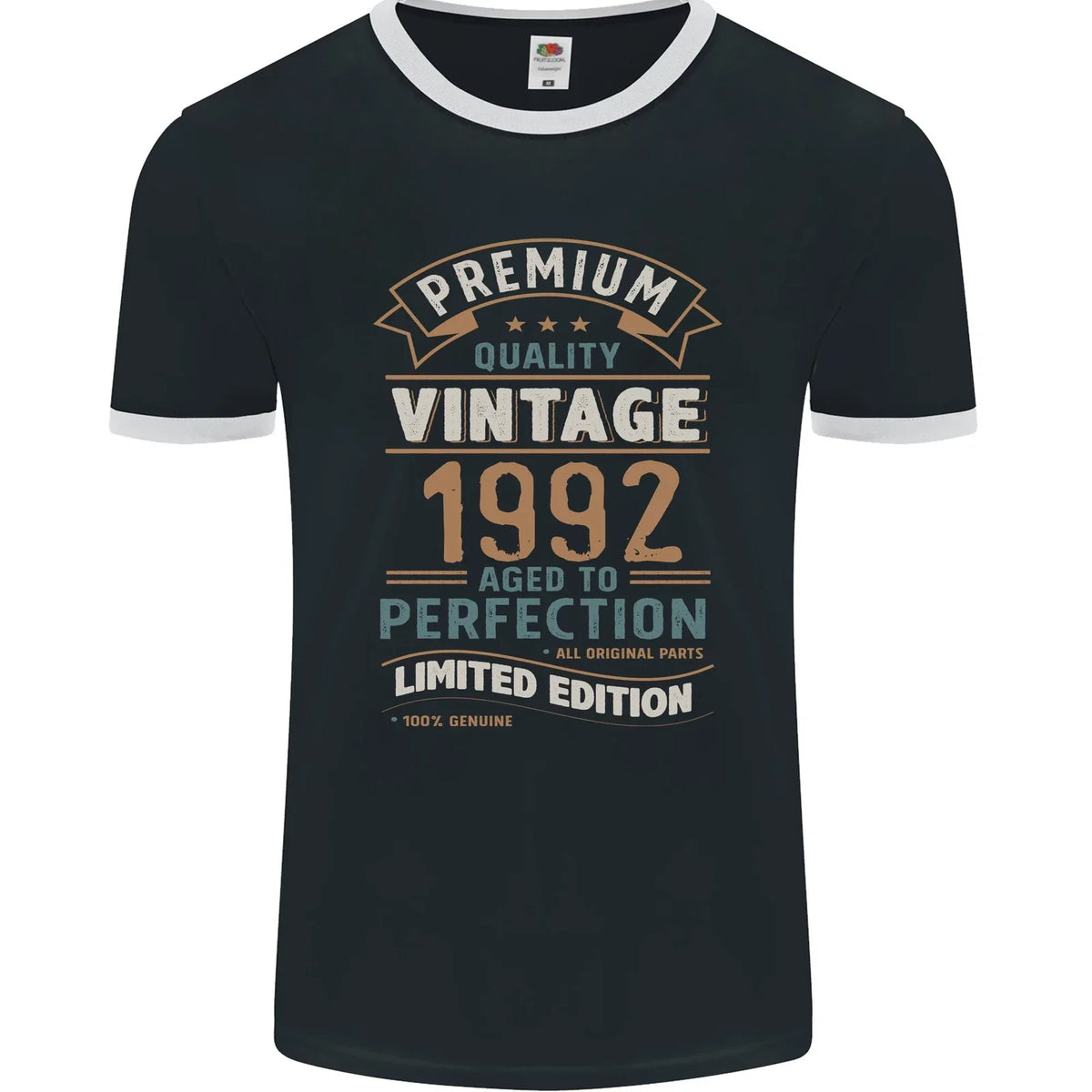 Premium Vintage 34th Birthday 1992 Mens Ringer T-Shirt FotL