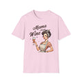 Mama Needs Wine T-Shirt | Retro Housewife Illustration