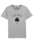 T-Shirt Man short Sleeve Gray, I Am Tone Thread