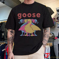 Goose 5 Logo Wine T-Shirts