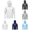 Men's Ice Silk Pullover Long Sleeve T-Shirt for Sports Fishing and Daily Wear