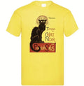 Le Chat Noir T Shirt Retro Paris Nightclub Poster Cabaret Moulin Rouge New S016