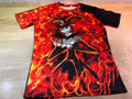 Men's Jack Skellington Tee with Flames Sz S--Cool Looking!!*