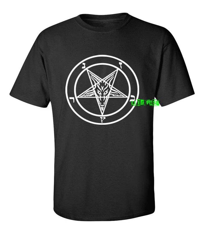 BAPHOMET PENTAGRAM T SHIRT satan black metal death metal goth gothic satanic