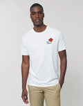 T-Shirt Men's Short Sleeve White Color, PAPA COSTAUD COEUR