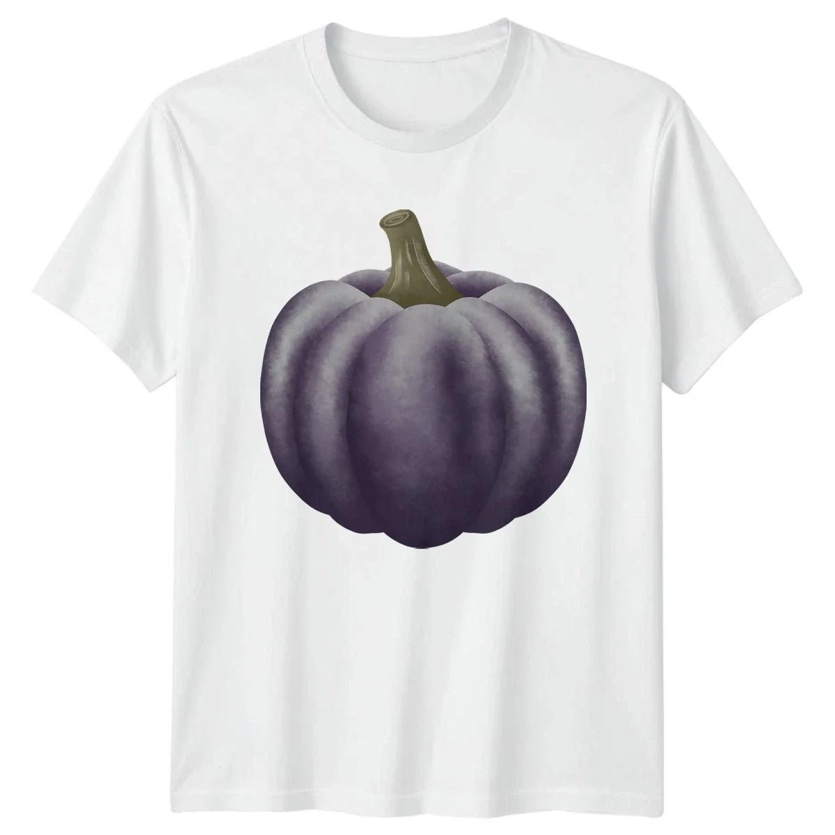 Purple Pumpkin T-Shirt Halloween Autumn Harvest Gift For Him And Her