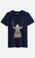 LET'S GO Outside Men's Short Sleeve T-Shirt Color Navy Blue