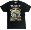 Men's T Shirt - ROLL MODEL-100 DOLLAR BILL- 100% cotton Black New