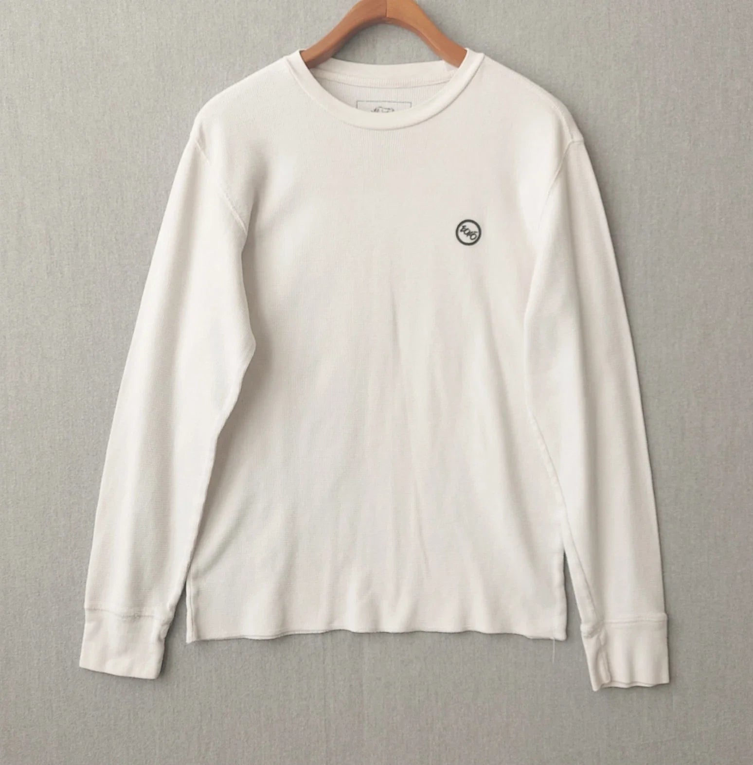 Ecko Unltd Thermal Mens M Baselayer Waffle Knit Crewneck Athletic White Shirt