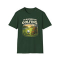 I'd Rather Be Golfing T-Shirt | Golf Bag & Tee Landscape