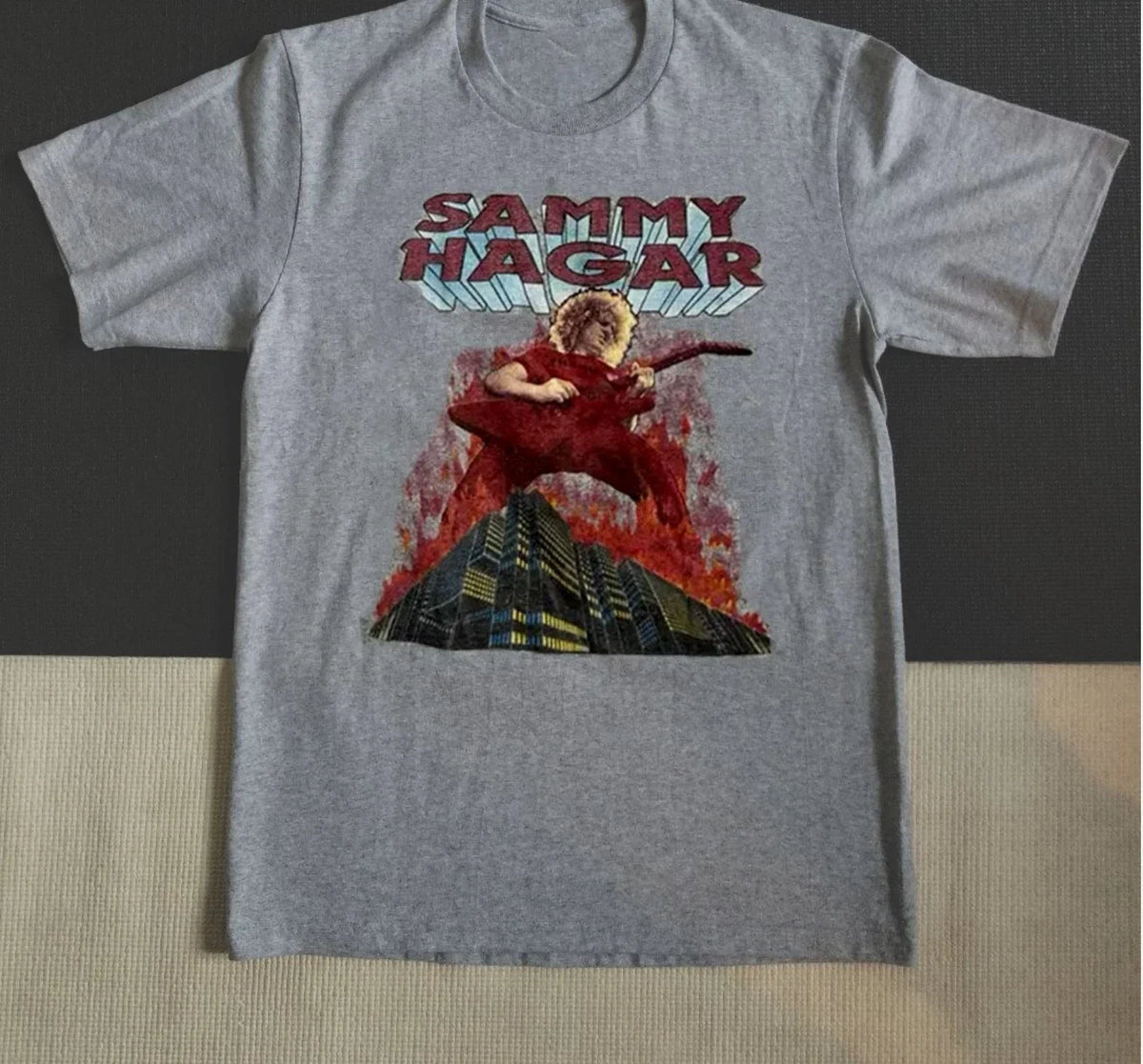 Sammy Hagar The Red Rocker Burning T-shirt S to 5XL