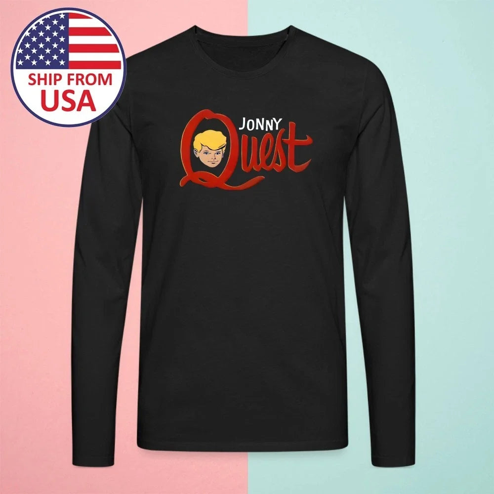 Jonny Quest Tv Cartoon Men's Black Size S-3XL