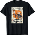 American Dad Wheels and The Legman Kanji Cartoon T-Shirt
