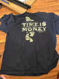 Vintage Ruff Ryders Denim Co Black T Shirt Adult 3XL Time Is Money Rap Y2K