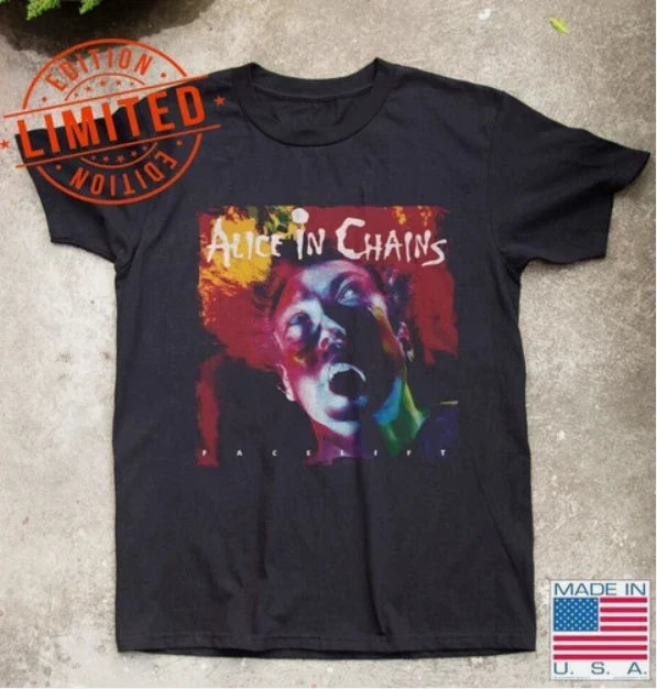 Alice in Chains Facelift Rock Album Black T-Shirt S-5XL