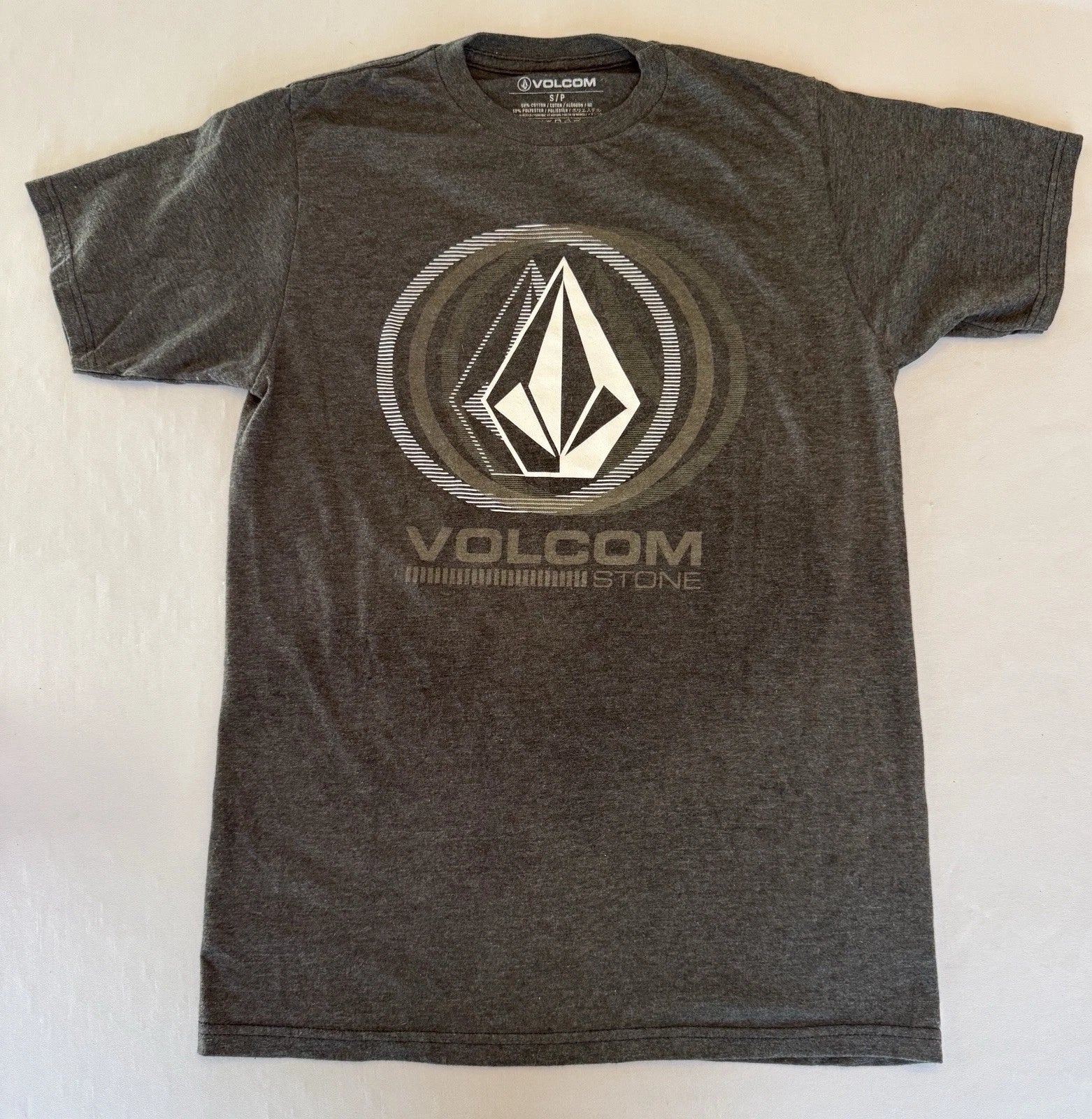 Volcom Men's Modern Fit T Shirt S/S Tee Heather Black Small