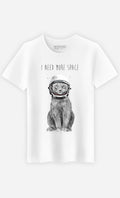 Men's Short Sleeve T-Shirt White, I NEED MORE SPACE