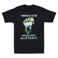 With Beer Who I Darryl The A Funny Bigfoot Wanna One Be Has T-Shirt Sasquatch