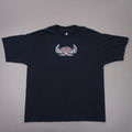 Vintage Y2K Amphibious Outfitters Dive Badge T Shirt Mens 2XL Black Cotton FOTL