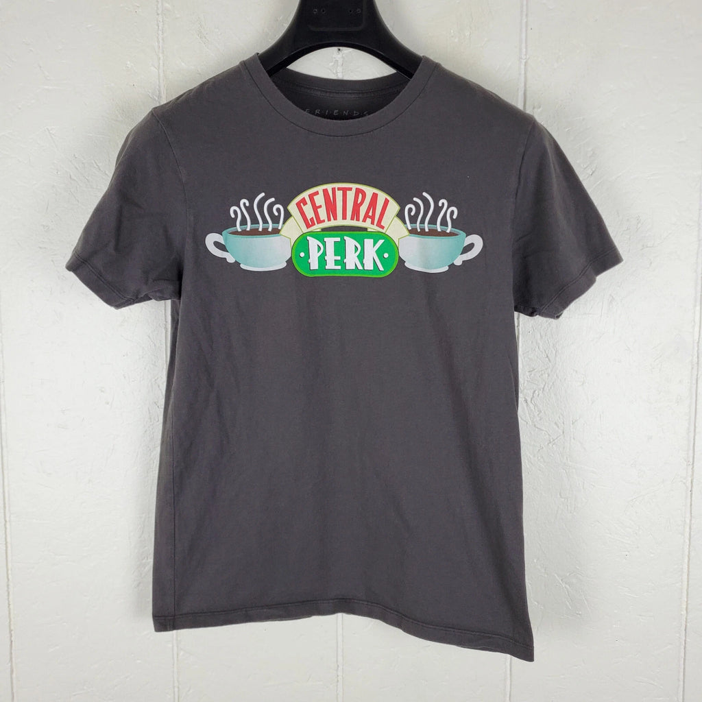 Friends The Television Series Shirt Mens Small Gray Graphic Crew Neck Stretch
