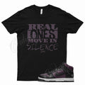 Black REAL T Shirt for Fragment x N Dunk High Beijing Wine Purple