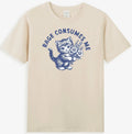 Rage Consumes Me Funny Kitty Cat With Flower Graphic Men's T-Shirt